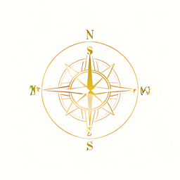 antique brass compass