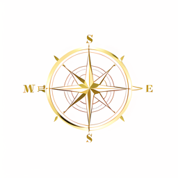 antique brass compass