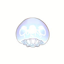 glass jellyfish paperweight
