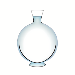hand-blown glass vase